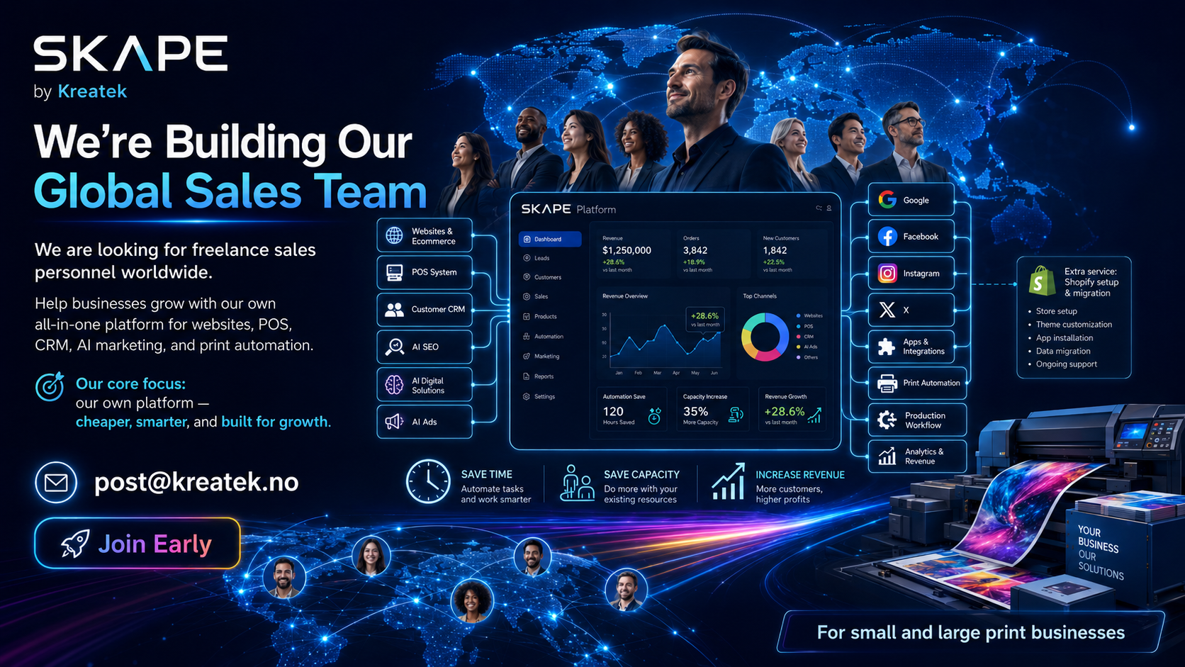 SKAPE by Kreatek - We are building our global sales team